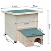 @pet Hedgehog House XL 53x65x52cm Wood White