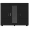 vidaXL Wooden Cabinet Black 88.5 x 30.5 x 73 cm Engineered Wood