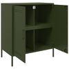 vidaXL Sideboard Olive Green 68x39x79 cm Steel