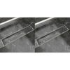vidaXL Linear Shower Drain 2 pcs 530x140 mm Stainless Steel