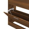 vidaXL Shoe Cabinet Brown Oak 63x24x81 cm Engineered Wood