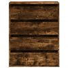 vidaXL Corner Chest of Drawers Smoked Oak 60x41x76 cm Engineered Wood