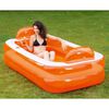 Happy People Swimming Pool Relax and Enjoy 195x122x50 cm Orange