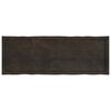 vidaXL Table Top Dark Brown 140x50x(2-4) cm Treated Solid Wood Live Edge