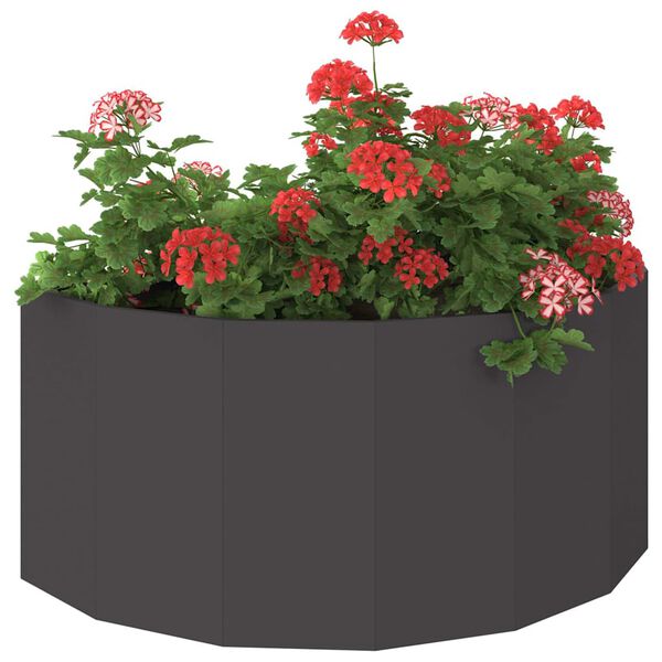 vidaXL Planter Black 120 x 60 x 50 cm Steel
