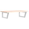 vidaXL Basin Shelf Wall Mounted Steel and Solid Wood Oak