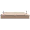 vidaXL Storage Bed with Mattress Cappucino 200 x 200 cm Faux leather