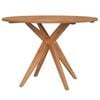 vidaXL Garden Table | Brown | Solid Acacia wood | &Oslash;110 x 75 cm | Durable