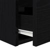vidaXL Wall-mounted Bedside Cabinets 2 pcs Black Oak 38x34x40 cm