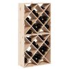vidaXL Wine Rack 2 pcs Natural 62 x 25 x 62 cm Solid Pine Wood