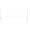 vidaXL Outdoor Wild Fence with Posts 50 x 0.8 m Galvanised Steel Mesh