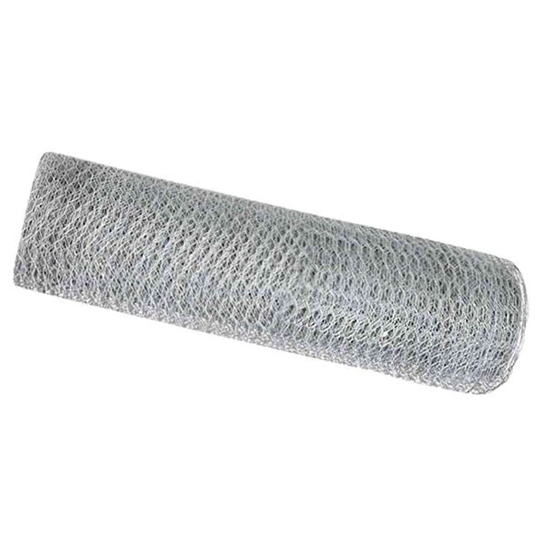 vidaXL Hexagon Fence Silver 0.4 x 100 m Galvanised steel