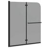 vidaXL Shower Enclosure Dark Transparent 120 x 140 cm