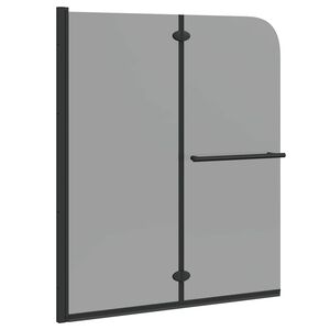 vidaXL Shower Enclosure Dark Transparent 95 x 140 cm