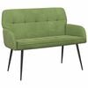 vidaXL 2 Seater Sofa with Metal Legs 2-Seater Light Green Velvet