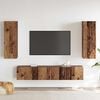 vidaXL Wall Mounted TV cabinets 4 pcs Old Wood Engineered Wood