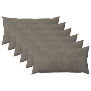 vidaXL Cushion with Pillow HEERLEN 6 pcs Light Grey Velvet