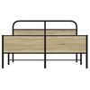 vidaXL Metal Bed Frame without Mattress Sonoma Oak 150x200 cm King Size
