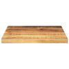 vidaXL Table Top 40x40x3.8 cm Square Solid Wood Rough Mango