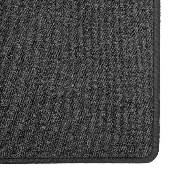 vidaXL Carpet Runner Dark Grey 100 x 250 cm 100% Polypropylene