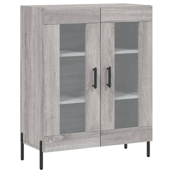 vidaXL Sideboard Grey Sonoma 69.5x34x90 cm Engineered Wood