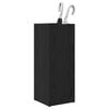 vidaXL Umbrella Stand Black Oak 25 x 24.5 x 64 cm Engineered Wood