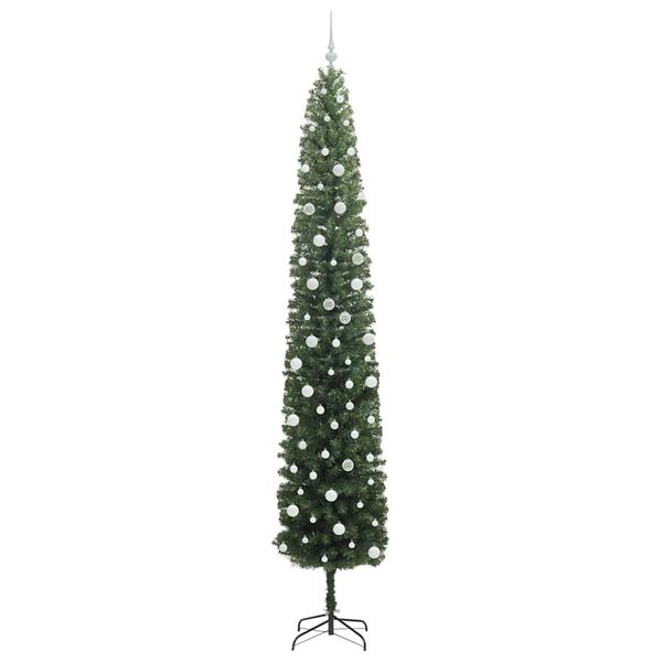 vidaXL Artificial Christmas Tree with 300 LEDs with Stand Green 300 cm