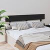 vidaXL Bed Headboard Black 154x3x81 cm Solid Wood Pine