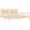 vidaXL Bed Frame without Mattress Solid Wood Pine