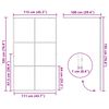vidaXL Walk-in Shower Wall with Clear ESG Glass 115x195 cm Black
