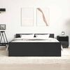 vidaXL Bed Frame without Mattress Black 120x200 cm