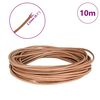 vidaXL Leather Cord Brown &Oslash;2.5 mm x 10 m Leather