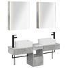 vidaXL Bathroom Cabinet Set 5 pcs Concrete Grey 53 x 15.5 x 70 cm