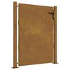vidaXL Garden Gate 100x125 cm Corten Steel
