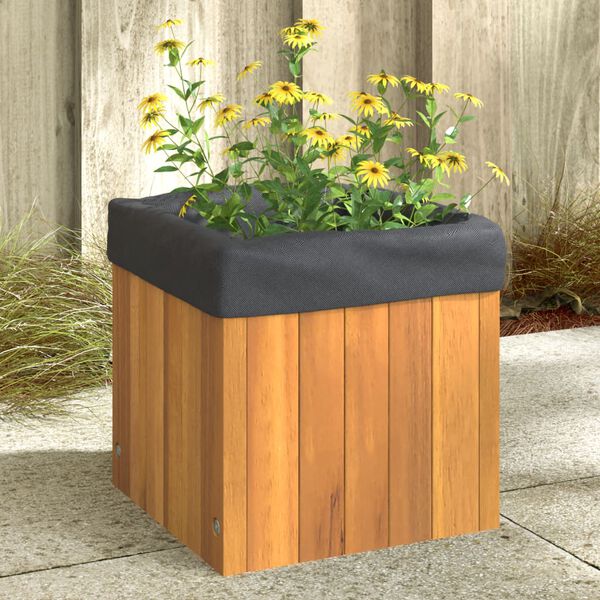 vidaXL Garden Planter 25x25x25 cm Solid Wood Acacia