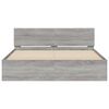 vidaXL Bed Frame without Mattress Grey Sonoma 150x200 cm King Size