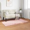 vidaXL Faux Sheepskin Rug Tafalla Pink 80 x 150 cm Polyester