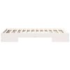 vidaXL Floor Bed Frame with Storage White 100 x 200 cm Solid pine wood