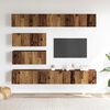 vidaXL 6 Piece TV Cabinet Set Wall-mounted Old Wood Engineered Wood