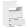 vidaXL Bedside Cabinets 2 pcs with 2 Drawers White 40x33x60 cm