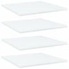 vidaXL Bookshelf Boards 4 pcs White 40x40x1,5 cm Engineered Wood