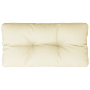 vidaXL Pallet Cushion Cream 80x40x12 cm Fabric