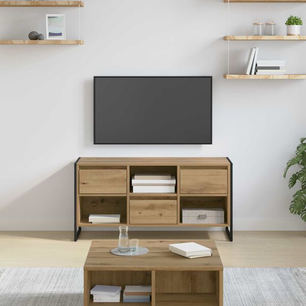 vidaXL TV Cabinet Artisian Oak 100 x 36 x 49.5 cm Engineered Wood