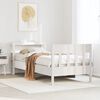 vidaXL Bed Frame without Mattress White 100x200 cm Solid Wood Pine