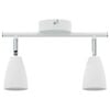 vidaXL Ceiling Spotlight with Spotlights White 25.5 x 8 x 16 cm Metal