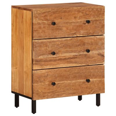 vidaXL Side Cabinets 3 pcs 60x33x75 cm Solid Wood Acacia