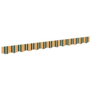 vidaXL Awning Valance Replacement for 2.5 m Green & Yellow Stripe