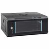 vidaXL Network Cabinet with Storage Black 53 x 35 x 21 cm Steel
