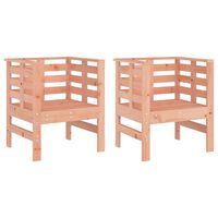 vidaXL Garden Chairs 2 pcs 61.5x53x71 cm Solid Wood Douglas