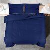 vidaXL Duvet Cover Set Navy Blue 220x240 cm Light-weight Microfiber